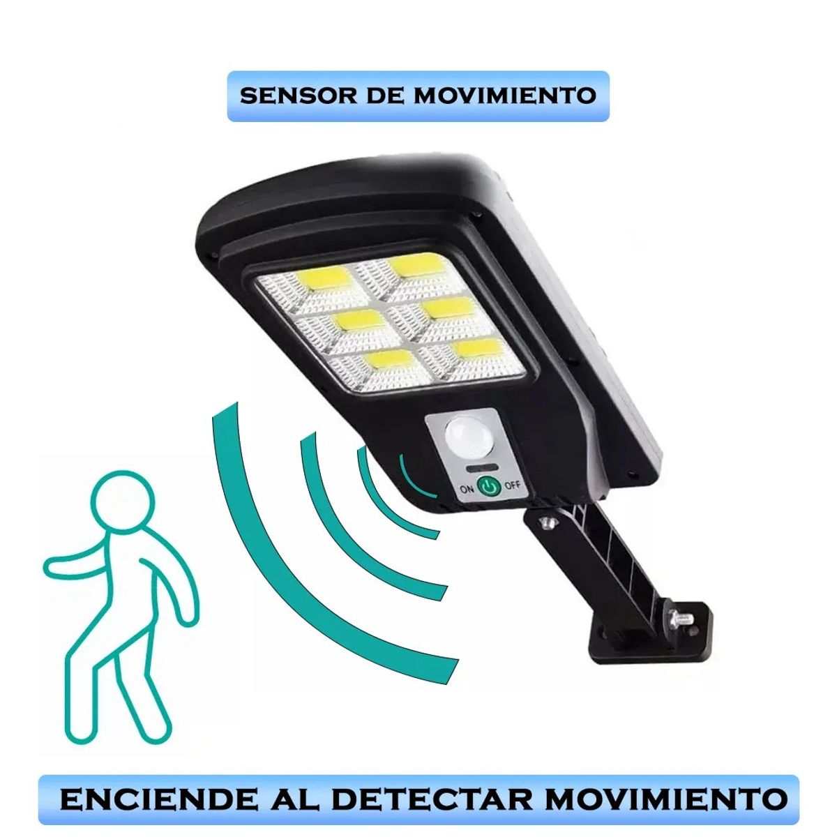 GENERICO - Pack 4 Foco Solar Led Exterior Con Sensor De Movimiento Ip65 BELUG