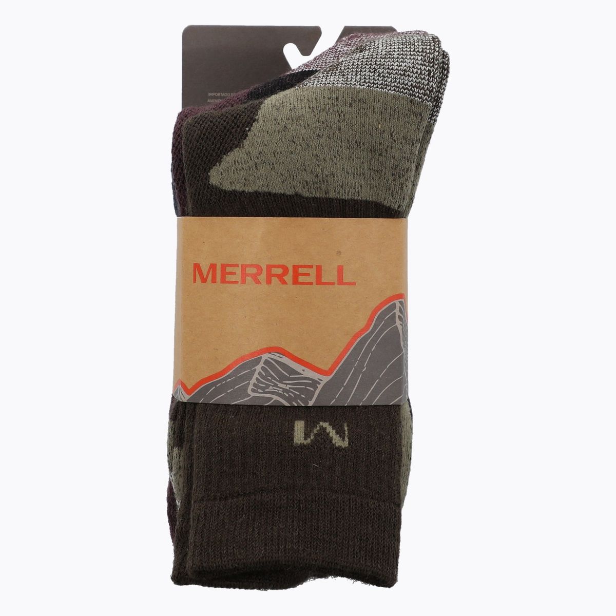 MERRELL - Pack 3 Calcetines Unisex Berk Technical Crew Gris MERRELL