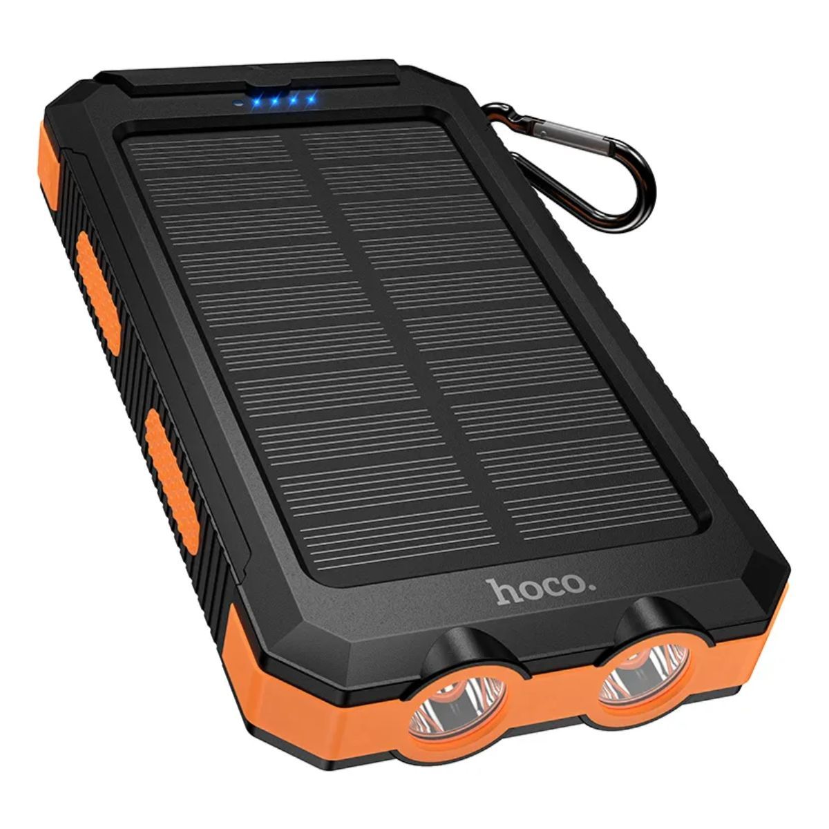 HOCO - Bateria Portatil Solar 8000 Mah + Linterna Led Powerbank