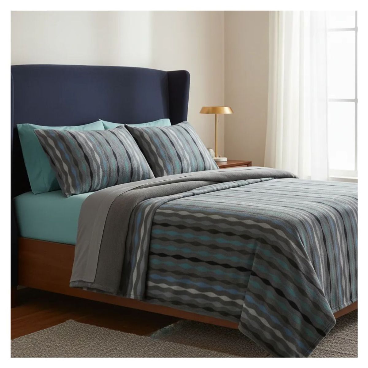 GENERICO - Juego de Sábanas Polar 1.5 Plazas - Discovery