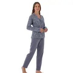 BECKIL - COD 1784 PIJAMA ALGODÓN ABIERTO, ESTAMPADO CHAQUETA