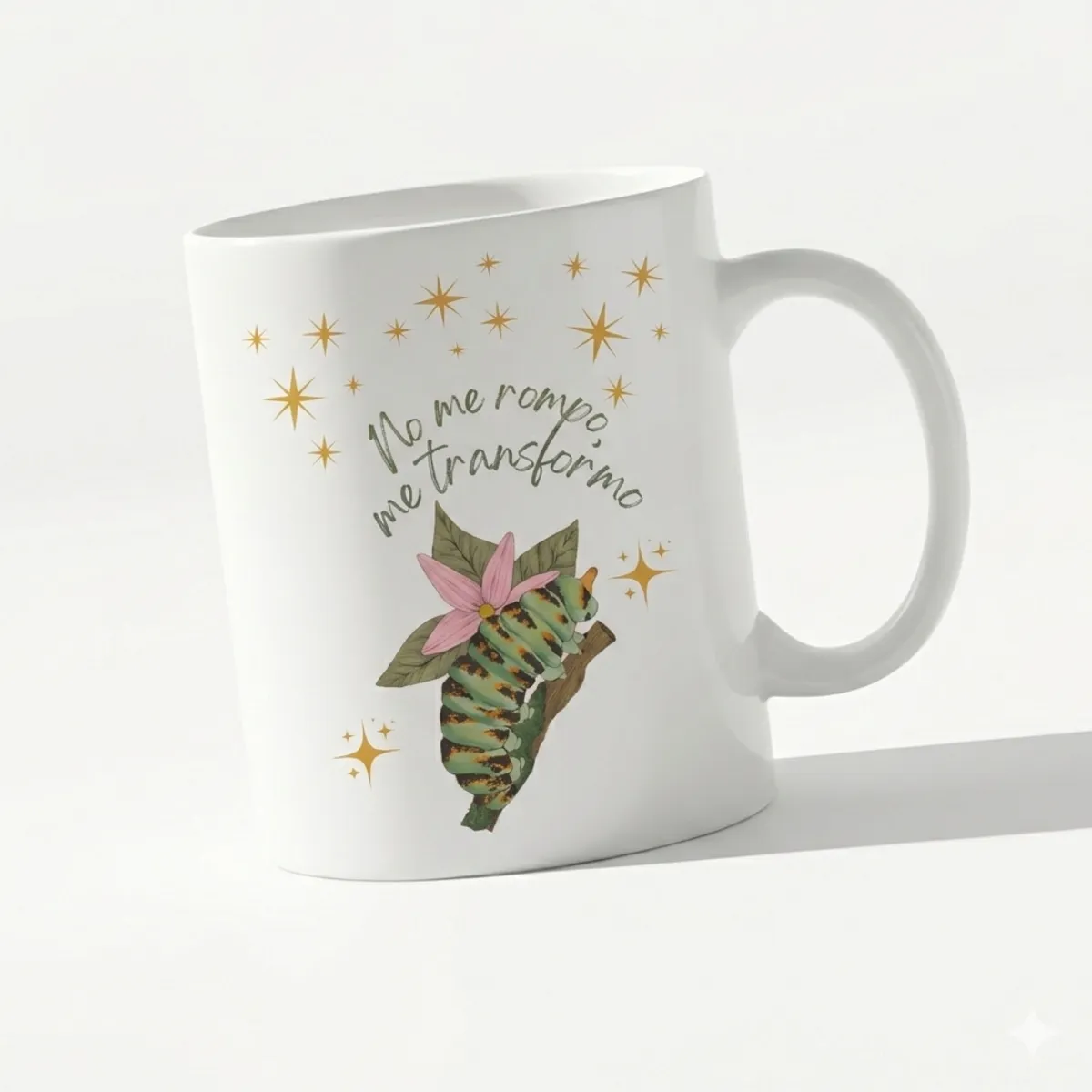 GENERICO - Tazon No me rompo, me transformo taza motivacional 325ml