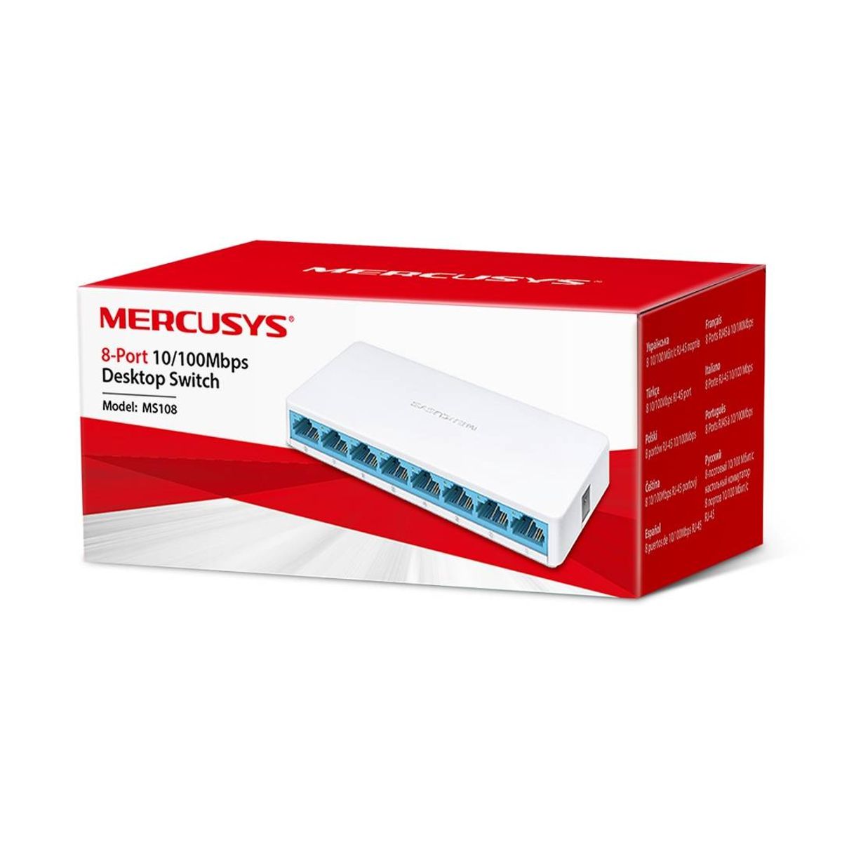 MERCUSYS - Switch de Escritorio Mercusys MS108 de 8 Puertos 10/100