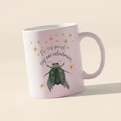 GENERICO - Taza diseño escarabajo ilustrado 325ml
