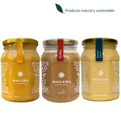 MAILEMU - Pack de Miel Ulmo, Bosque Nativo y Quillay 1kg