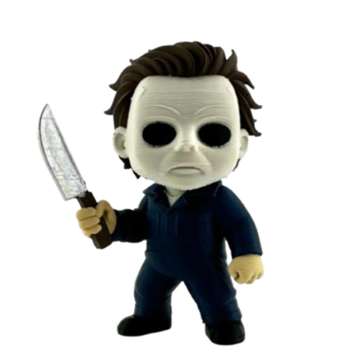 GENERICO - Figura Decorativa- Chibi Michael Myers Gris