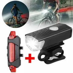GENERICO - Luces delantera y trasera para bicicleta recargables.