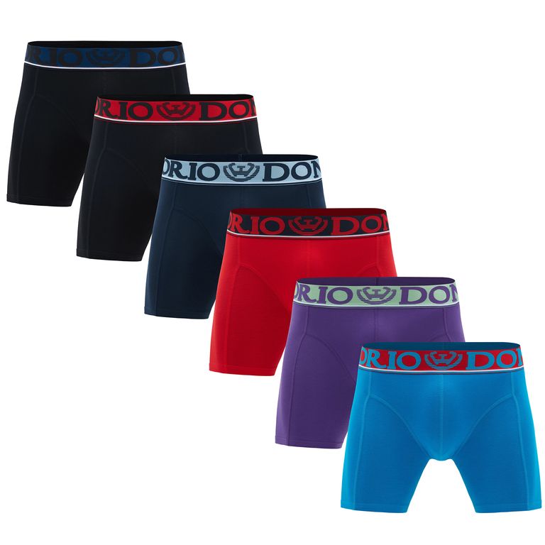 Pack de 6 Boxer Medio Algodon Hombre Giovacchino Multicolor S