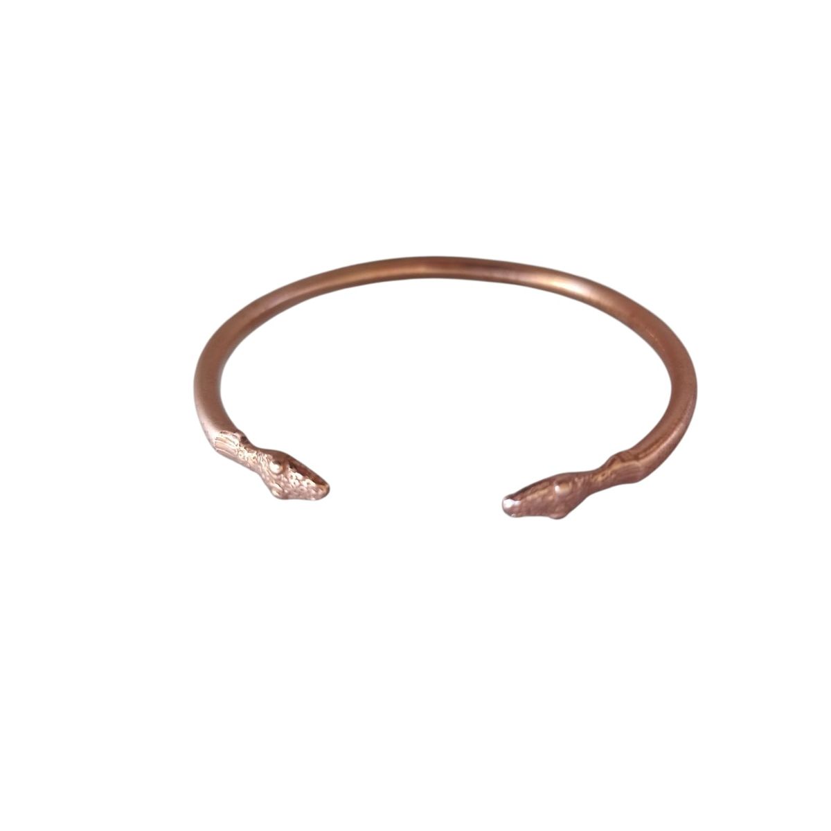 GENERICO - Pulsera De Cobre Con Cabezas De Serpientes Ajustable