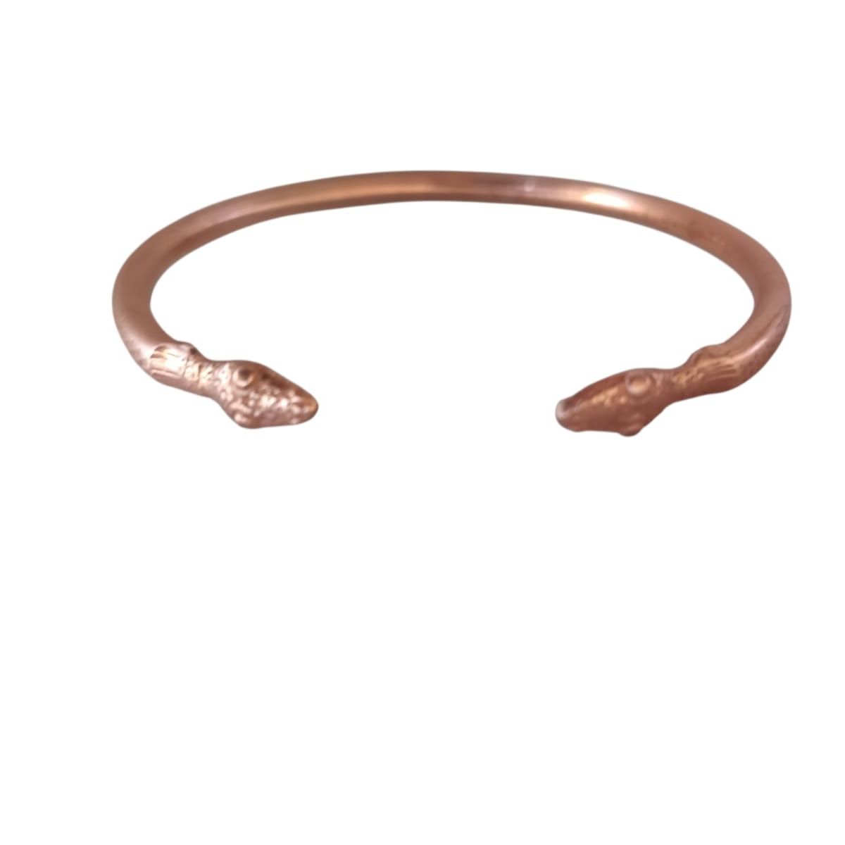 GENERICO - Pulsera De Cobre Con Cabezas De Serpientes Ajustable
