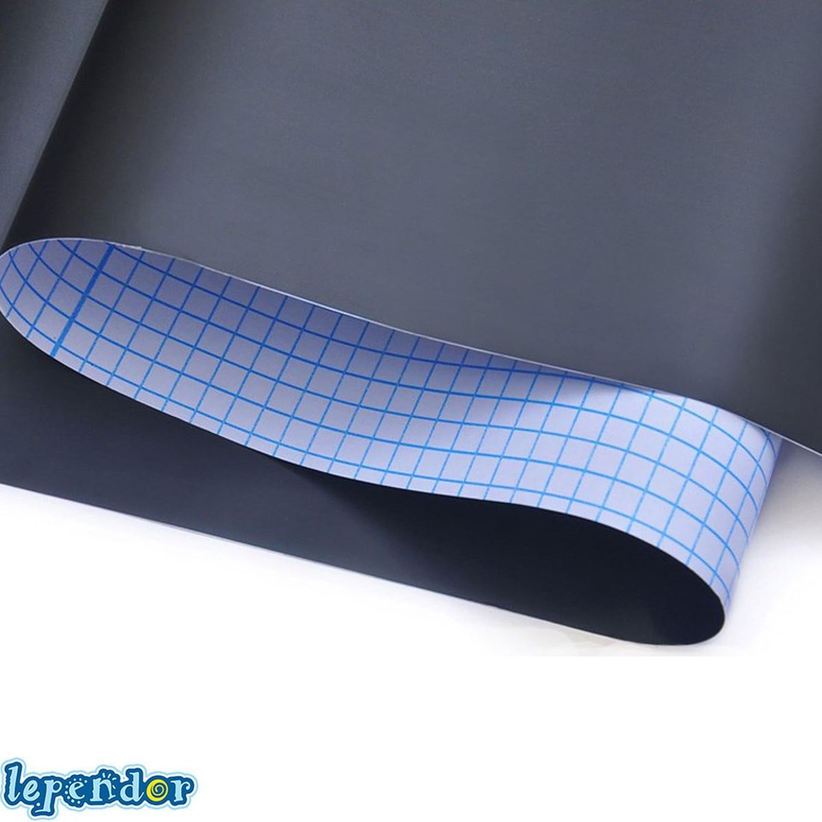 MOVI - Pizarra Adhesiva Negra 45x200 cm – Rollo Autoadhesivo con 5 Tizas de Colores
