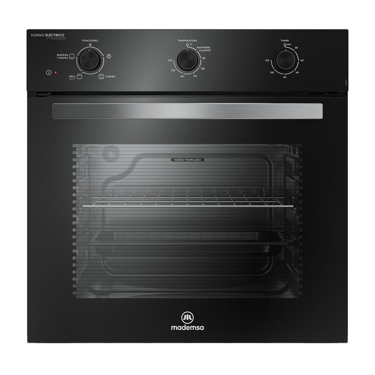 MADEMSA Horno Empotrable Eléctrico 59L Temporizador y Limpia Fácil OM6TB