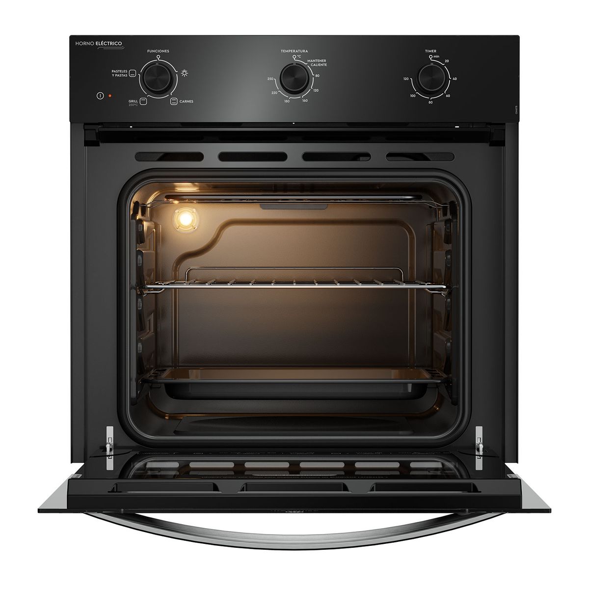 MADEMSA - Horno Empotrable Eléctrico 59L Temporizador y Limpia Fácil OM6TB