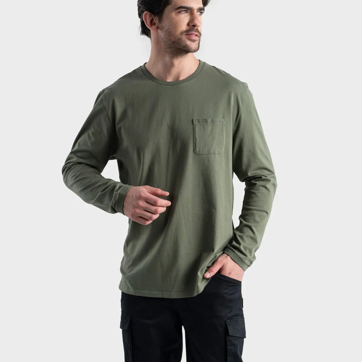 GNOMO - Polera Algodón Manga Larga Nandor Hombre Gnomo