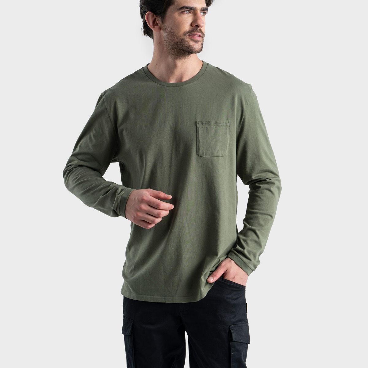 GNOMO - Polera Algodón Manga Larga Nandor Hombre Gnomo