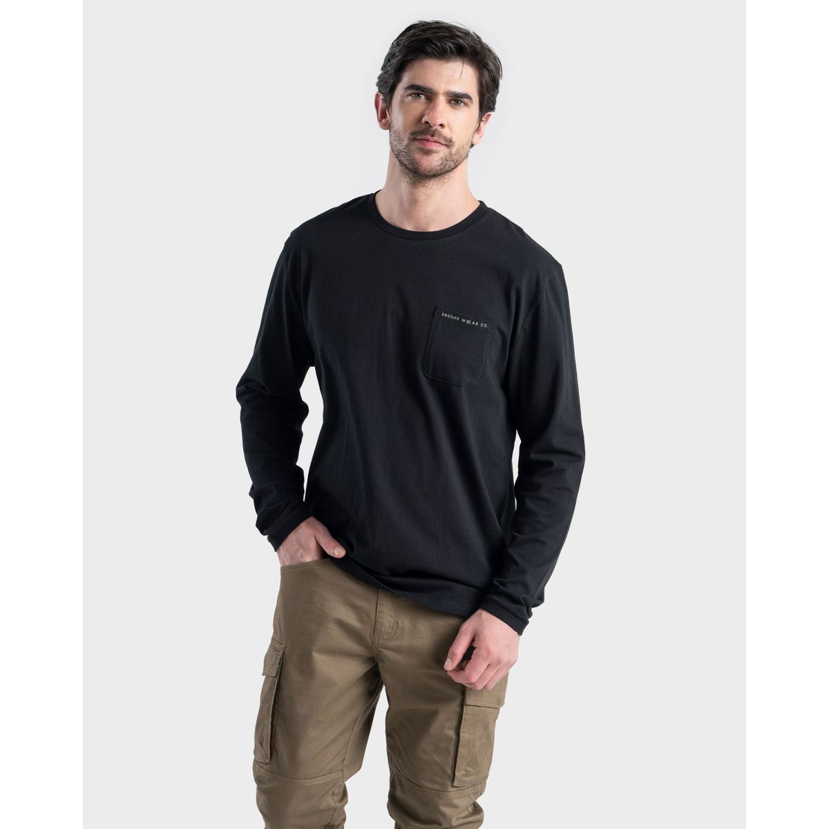 GNOMO - Polera Algodón Manga Larga Nandor Hombre Gnomo