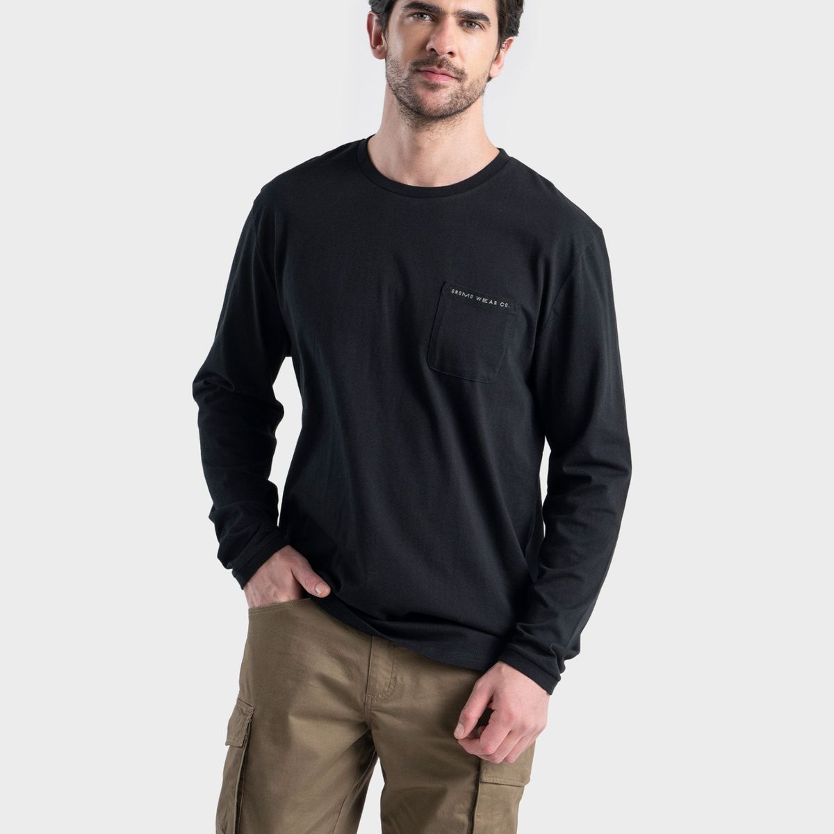 GNOMO - Polera Algodón Manga Larga Nandor Hombre Gnomo