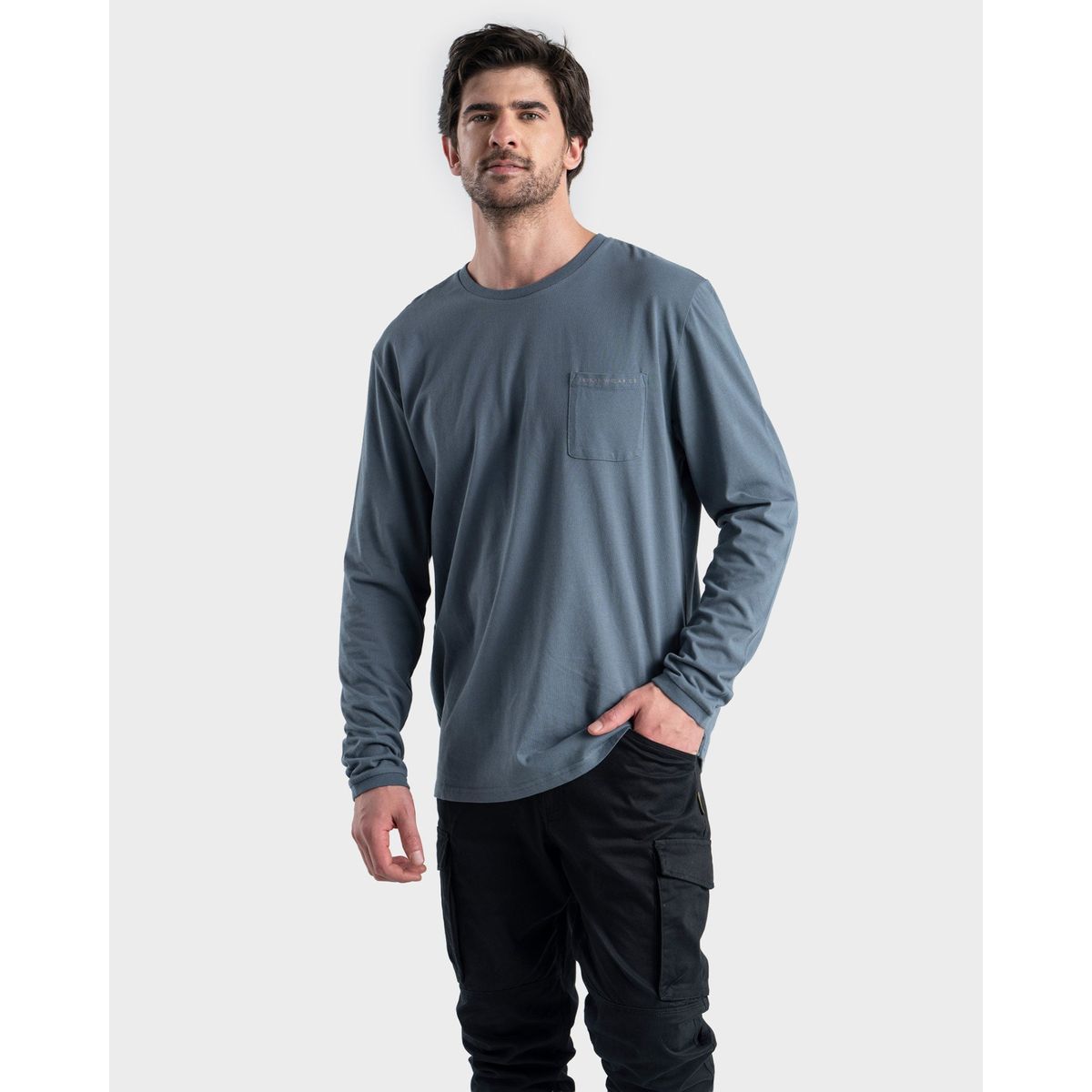 GNOMO - Polera Algodón Manga Larga Nandor Hombre Gnomo
