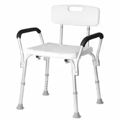 TAUMM - Silla Ducha Seguridad Baño Con Respaldo Apoyabrazos