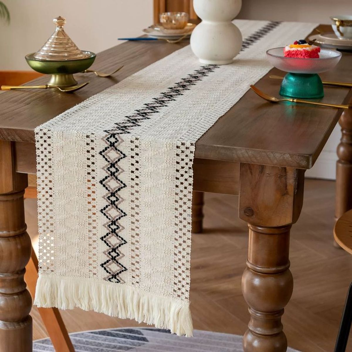 GENERICO - Mantel Camino De Mesa Rectangular Linea 180x30cm