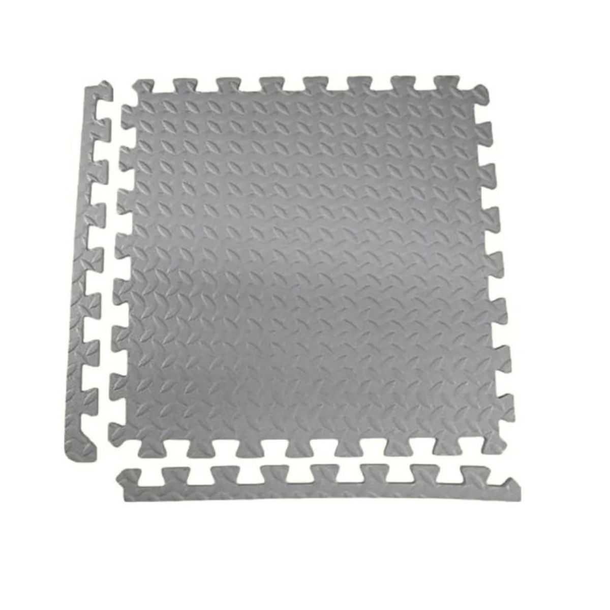 GENERICO - Pack X 4 Tatami Alfombra Encastrable 60x60x1.2cm Goma Eva GRIZ