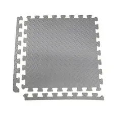 GENERICO - Pack X 4 Tatami Alfombra Encastrable 60x60x1.2cm Goma Eva GRIZ