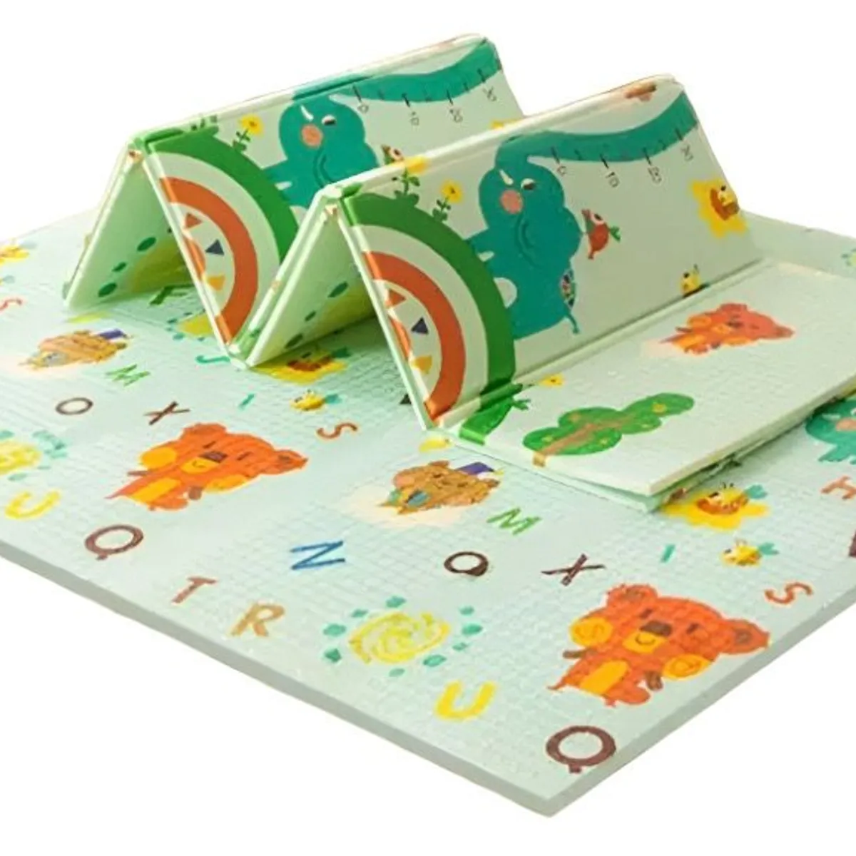GENERICO - Alfombra Goma Eva Plegable Para Bebé  Con Bolso 180x200  Niña