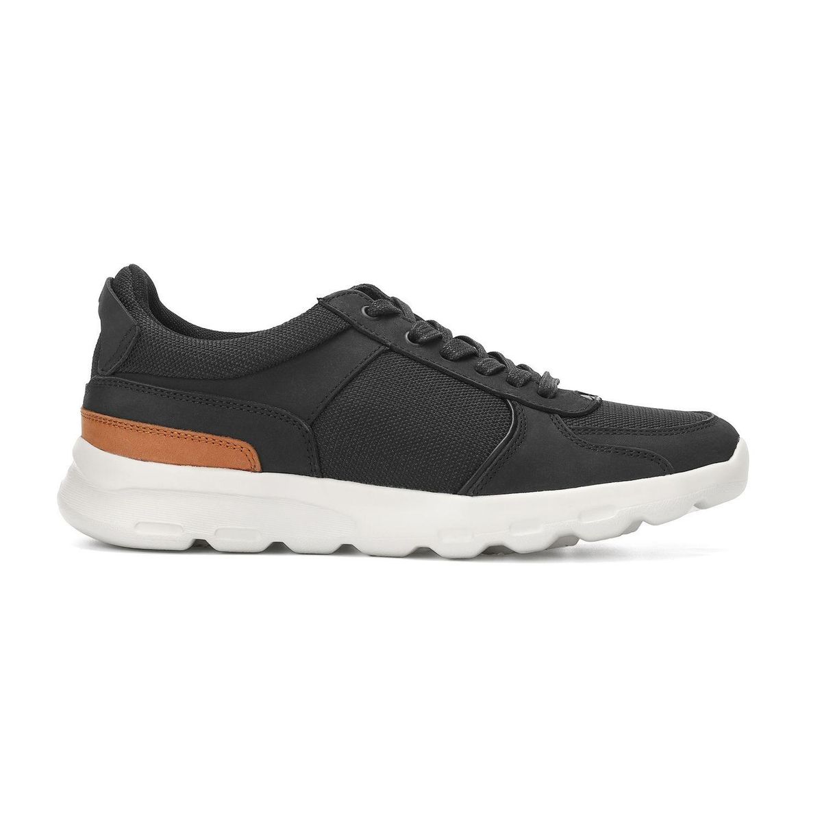 CARDINALE - Zapatillas Livianas X-light Hombre Cuero Walker-0-17 Negro
