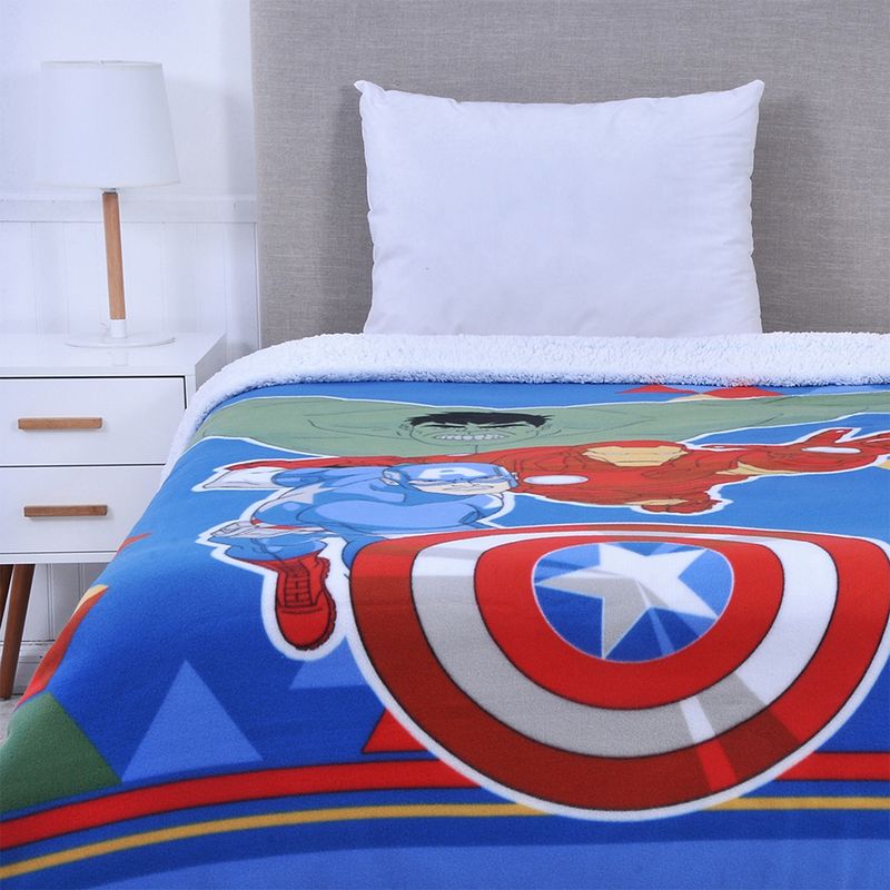 MARVEL - Frazada Polar 150X200 Cm Avengers Marvel