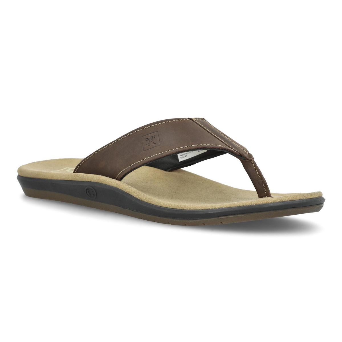 CARDINALE - Sandalias Hombre Cuero Akamai-9-11-Cafe1