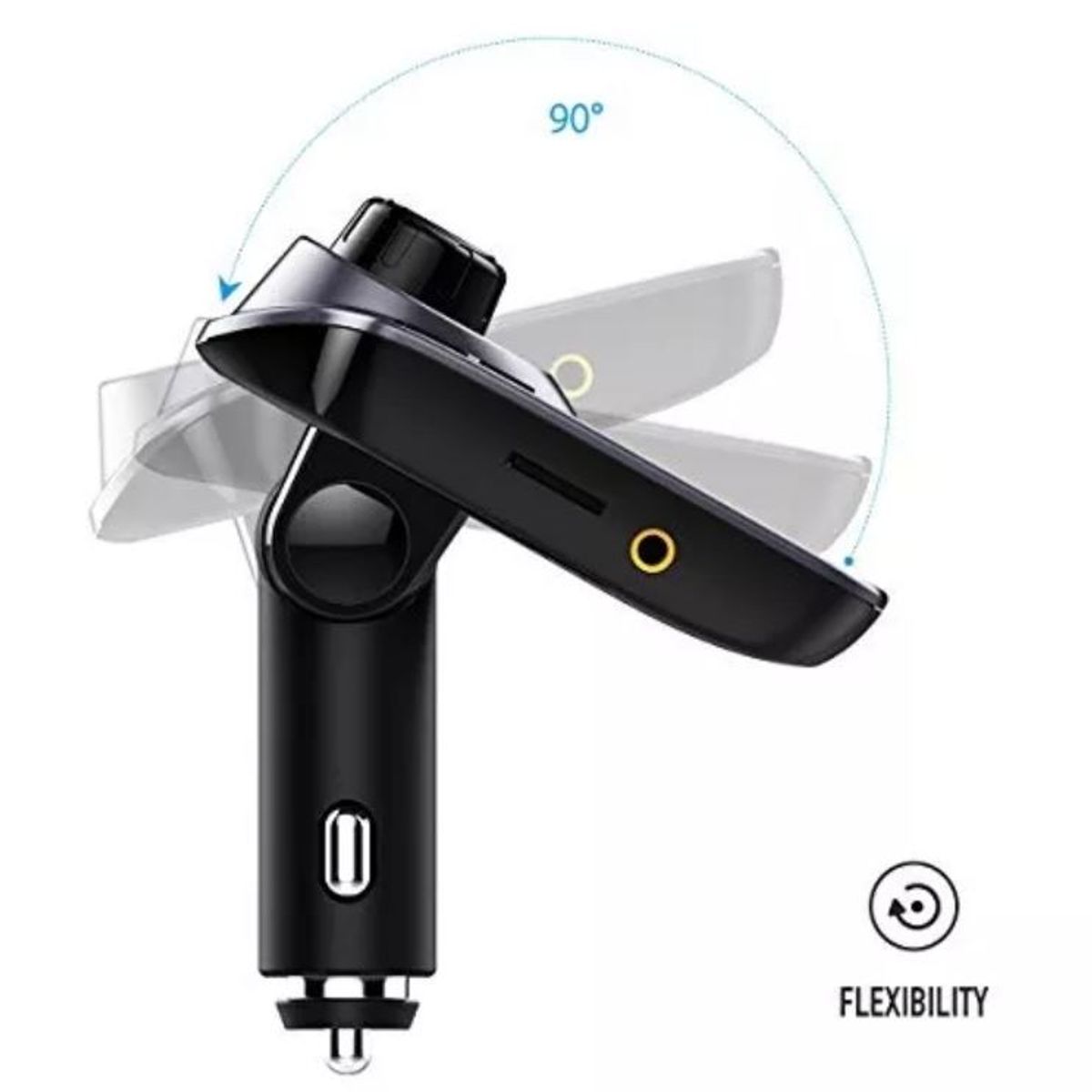 GENERICO - Transmisor Radio Fm Bluetooth Dual Usb Mp3 Cargador Auto