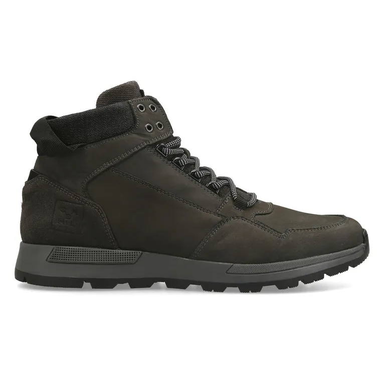 Zapatillas Urbanas Hombre Cuero Caña Alta Bonne Gris