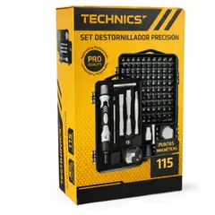 OEM - Set Destornillador 115Pcs Imantados Alta Precisión Technics