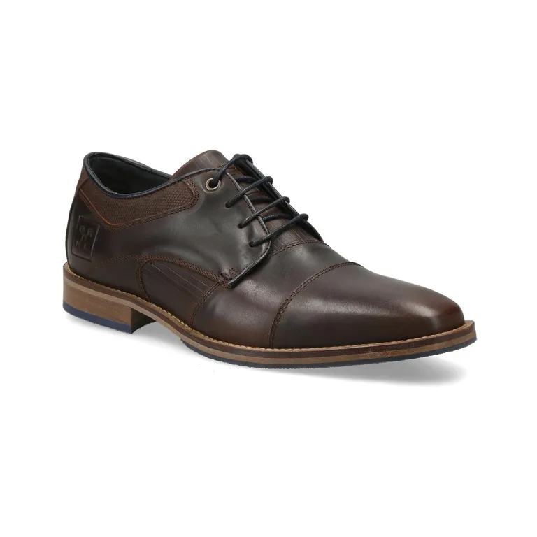 Zapatos Formales Hombre Cuero Café Oscuro Kaboom