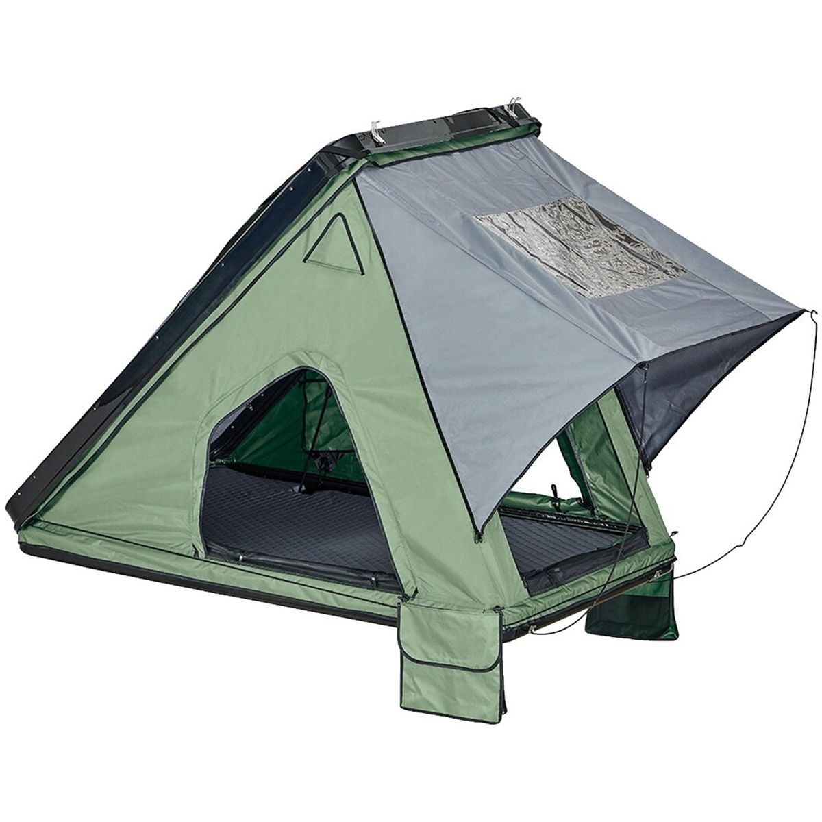 TERRA FORCE - Carpa de Techo Cochamó 2 personas Base Verde - Cubierta Gris