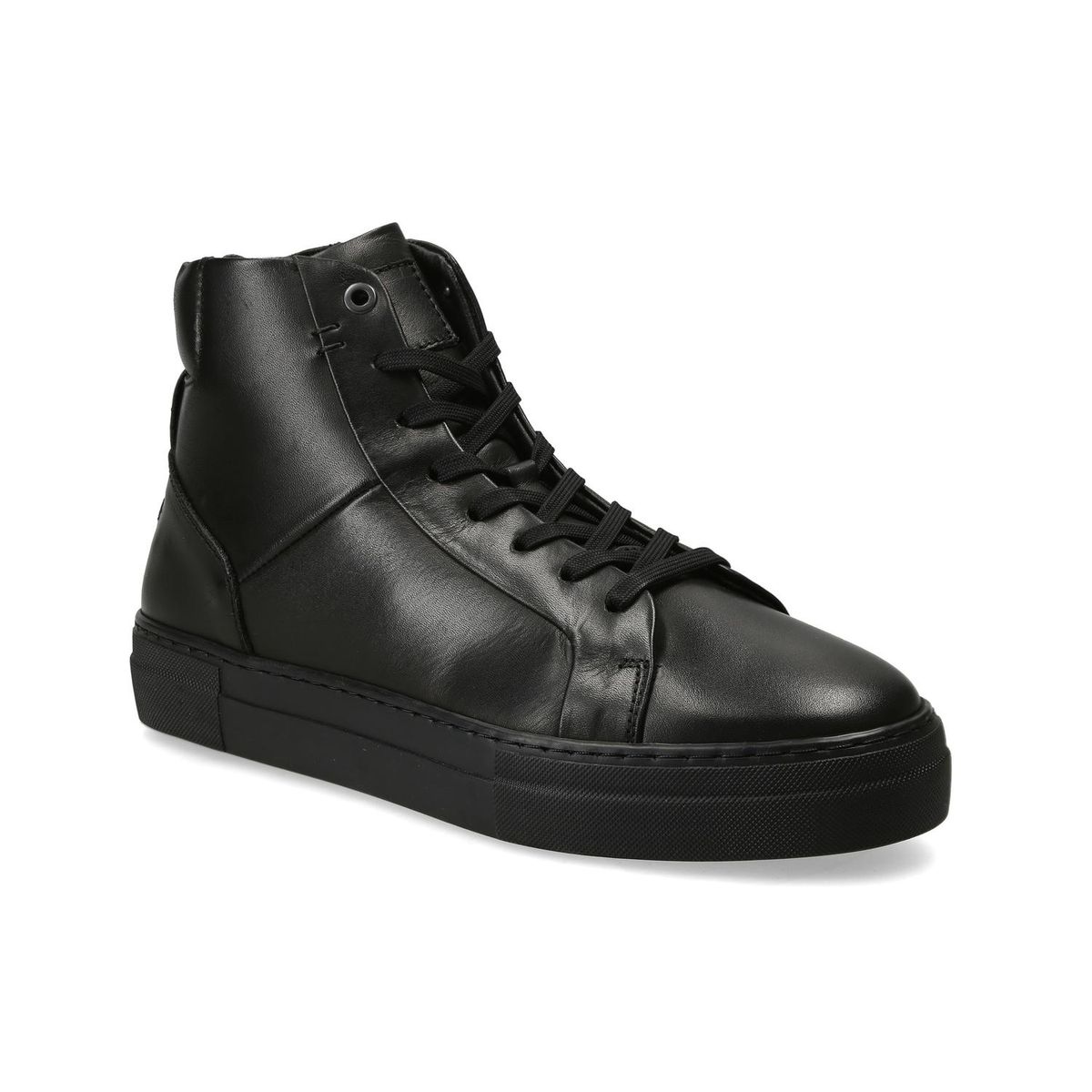 BULLBOXER - Zapatillas Caña Alta Hombre Cuero Glasgow-6-45 Negro Bullboxer