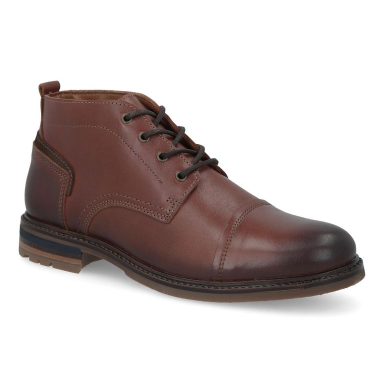 Botines Hombre Cuero Segart-6-01 Café