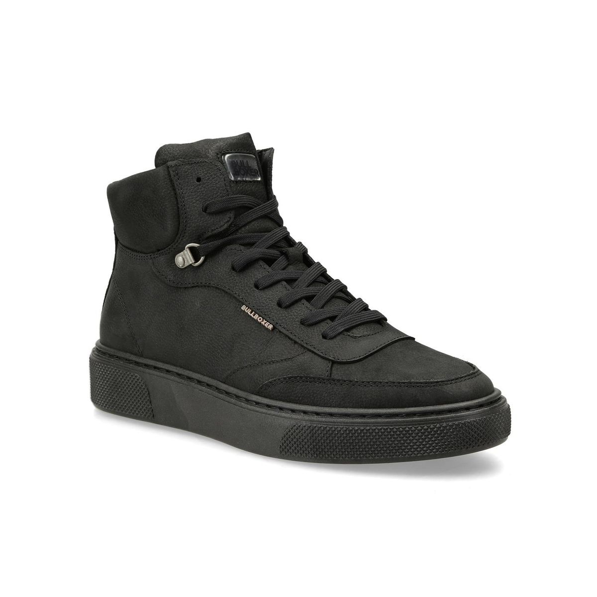 BULLBOXER - Zapatillas Caña Alta Hombre Cuero Northampton-6-12 Negro Bullboxer