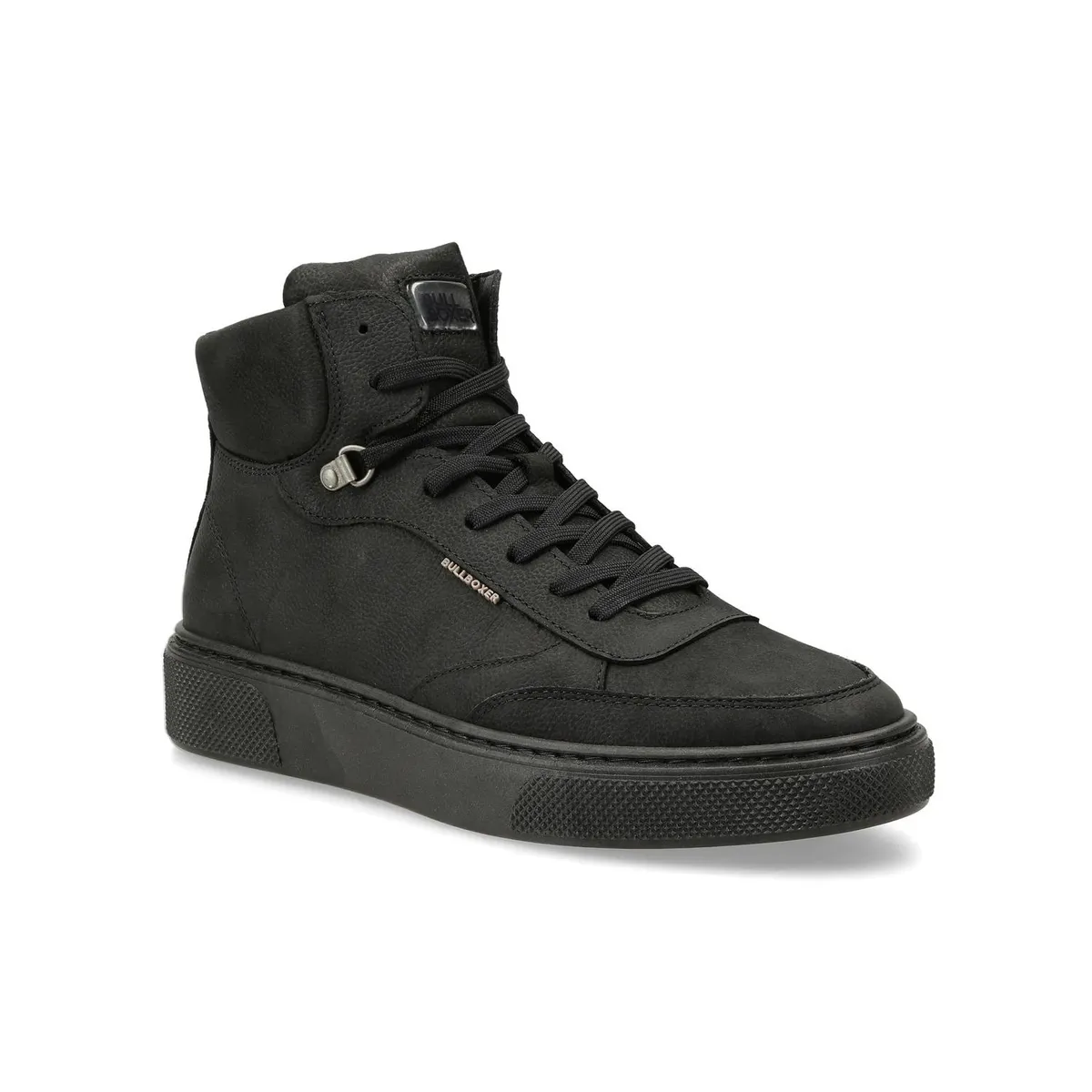 BULLBOXER - Zapatillas Caña Alta Hombre Cuero Northampton-6-12 Negro Bullboxer