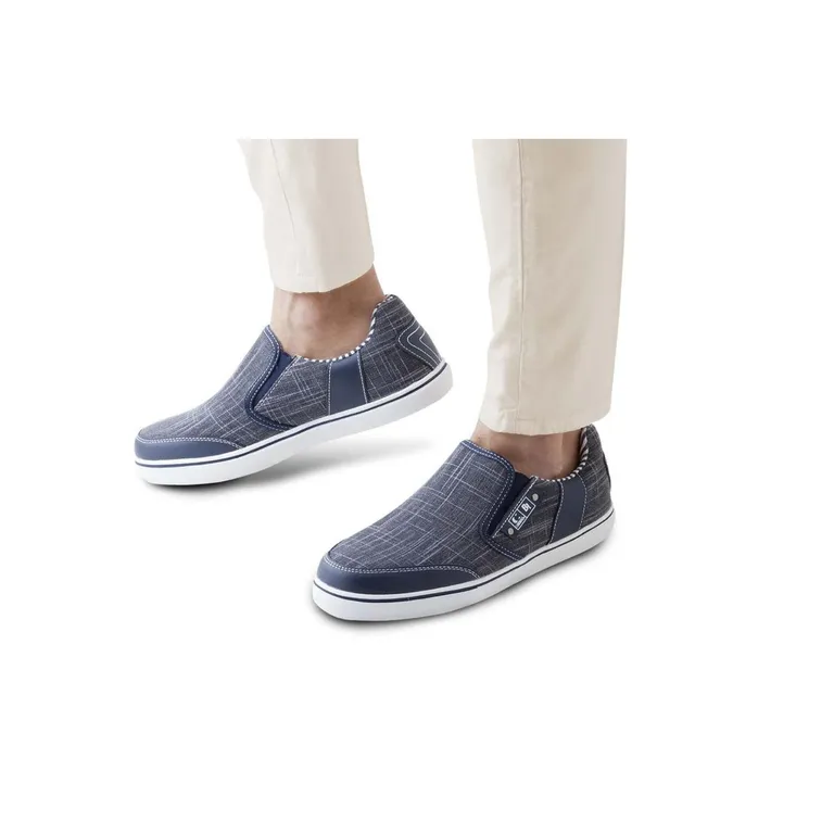 Zapatillas Urbanas Slip-On Hombre Textil Malibu Azul