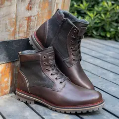 BULLBOXER - Botines Hombre Cuero Café Tallaght-6-21
