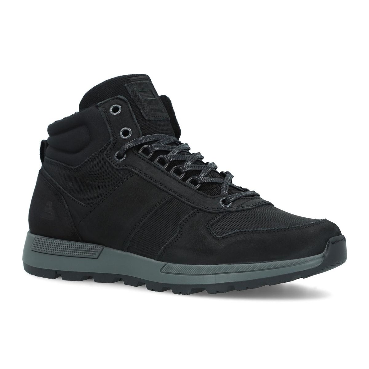BULLBOXER - Zapatillas Caña Alta Hombre Cuero Dudley-6-05 Negro Bullboxer