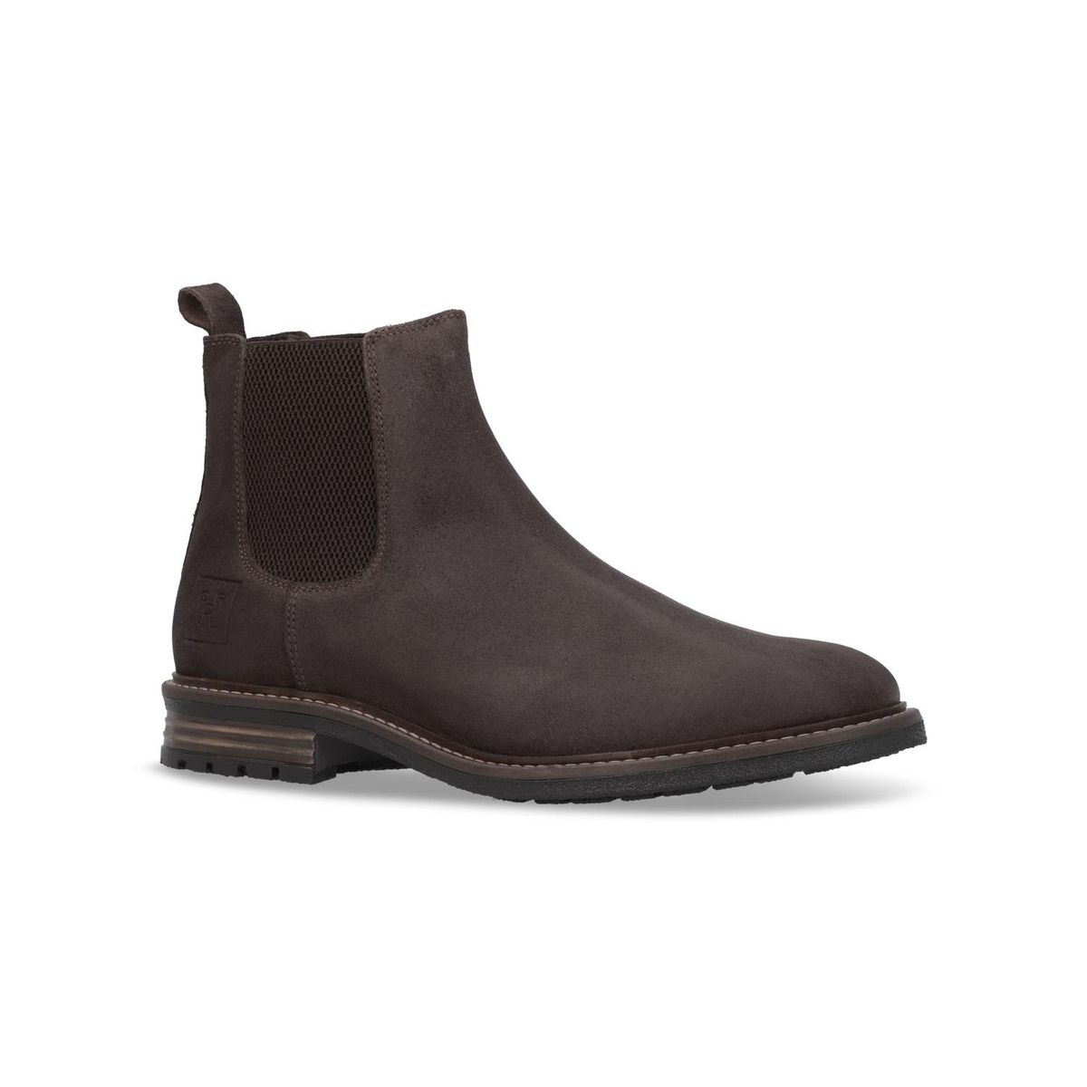 CARDINALE - Botines Chelsea Hombre Cuero Rail-6-83 Café