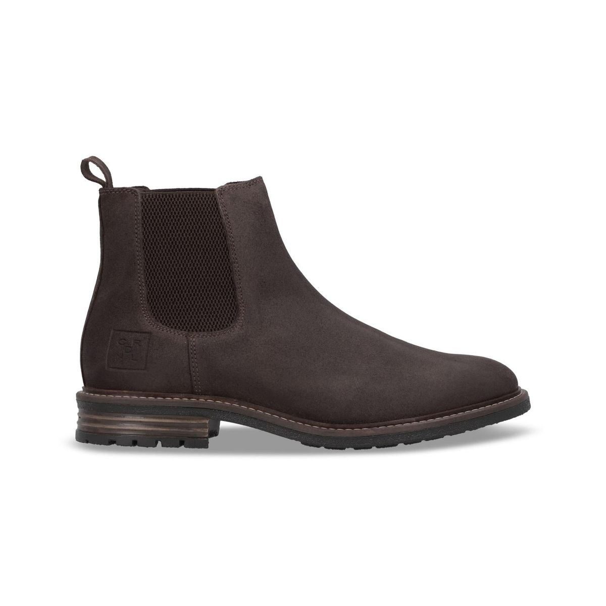 CARDINALE - Botines Chelsea Hombre Cuero Rail-6-83 Café