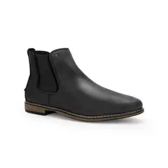 CARDINALE - Botines Hombre Cuero York-6-26 Negro