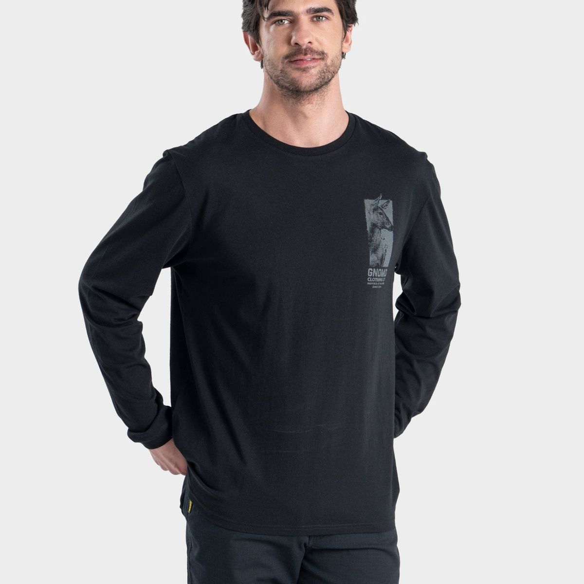 GNOMO - Polera Algodón Manga Larga M-11 Hombre Gnomo