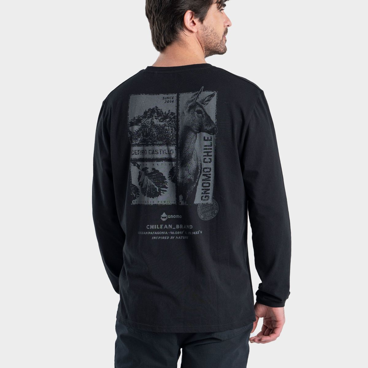 GNOMO - Polera Algodón Manga Larga M-11 Hombre Gnomo