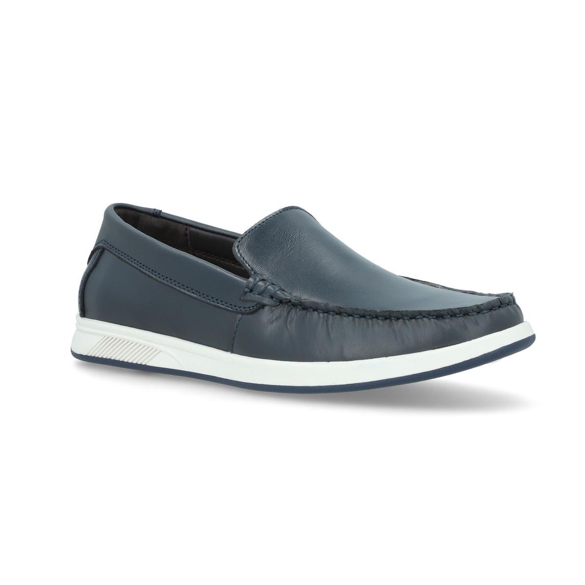 CARDINALE - Mocasines Hombre Cuero Faro-4-04 Azul Cardinale