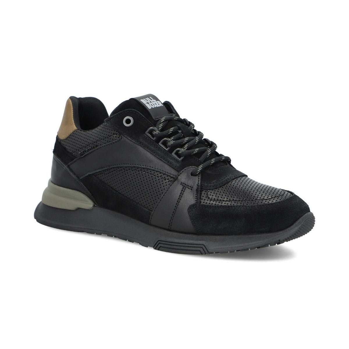 BULLBOXER - Zapatillas Urbanas Hombre Cuero Split-0-70 Negro Bullboxer