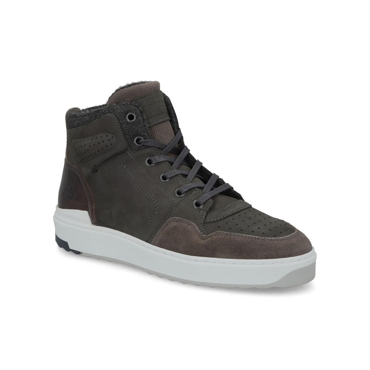 BULLBOXER - Zapatillas Urbanas Hombre Cuero Wye-6-76 Gris Bullboxer